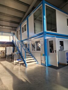 Containerbüro Außenansicht